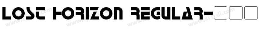 Lost Horizon Regular字体转换